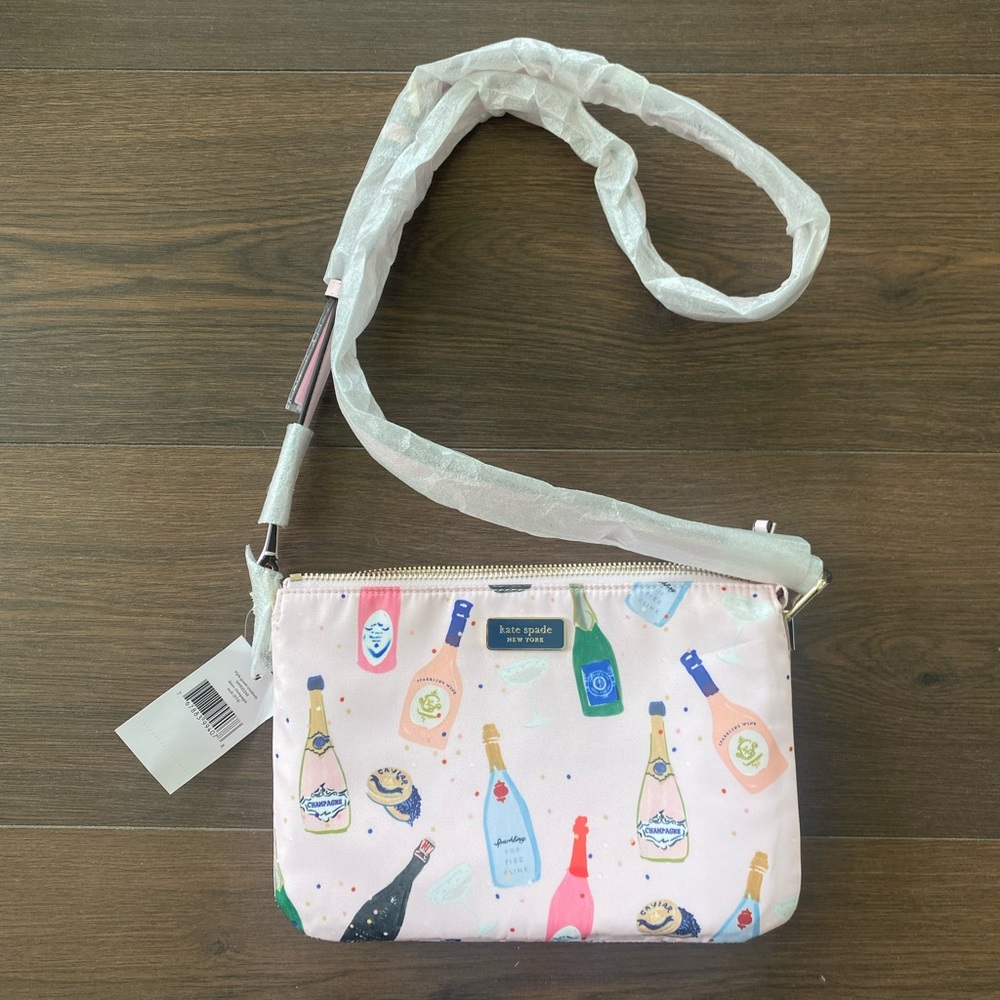 Kate Spade New York DAWN CHAMPAGNE TRIPLE GUSSET CROSSBODY